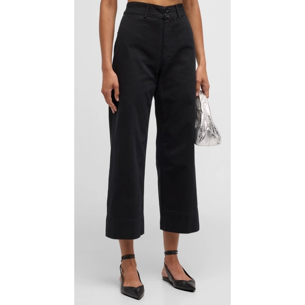 Apiece Apart Merida Chino Pants High Rise Wide Leg Cropped Size 6